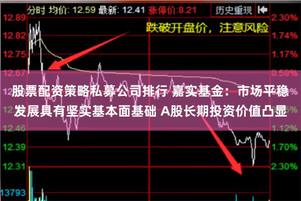 股票配资策略私募公司排行 嘉实基金：市场平稳发展具有坚实基本面基础 A股长期投资价值凸显