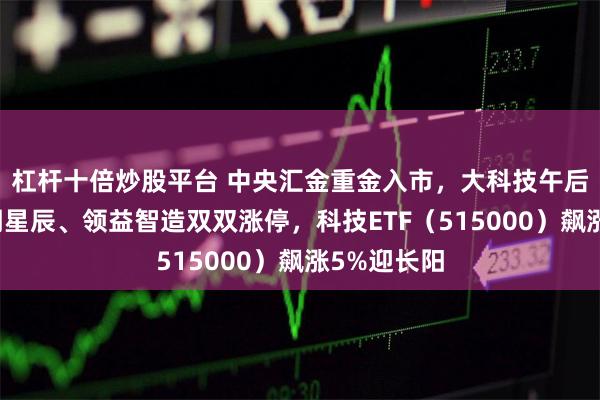 杠杆十倍炒股平台 中央汇金重金入市，大科技午后引爆！启明星辰、领益智造双双涨停，科技ETF（515000）飙涨5%迎长阳